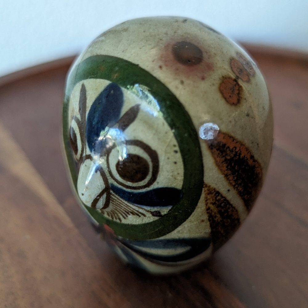 Jorge Wilmot Vintage Signed Tonala Mexico Pottery 2.5" Owl Figurine Folk Art MCM - Picture 15 of 15